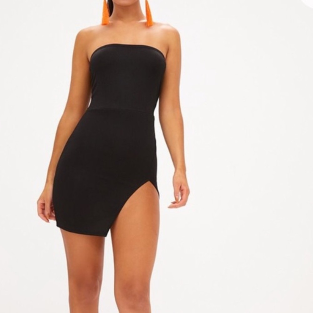 Prettylittlething black dress